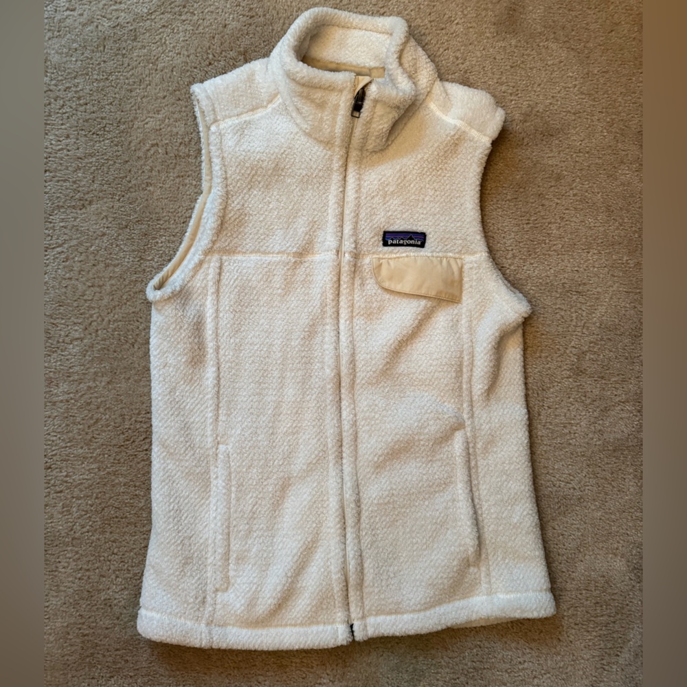 Cream Fleece Vest